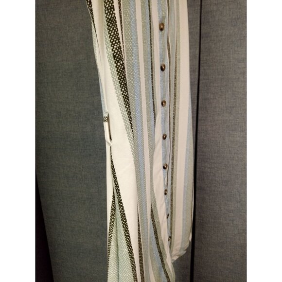 No Boundaries Women's White Green Striped Mini Dress Size Small (3-5) - Picture 6 of 6